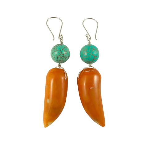 Bare Your Soul (Turquoise) - Earrings